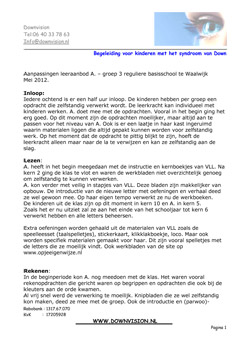 Aanpassing leeraanbod in groep 3